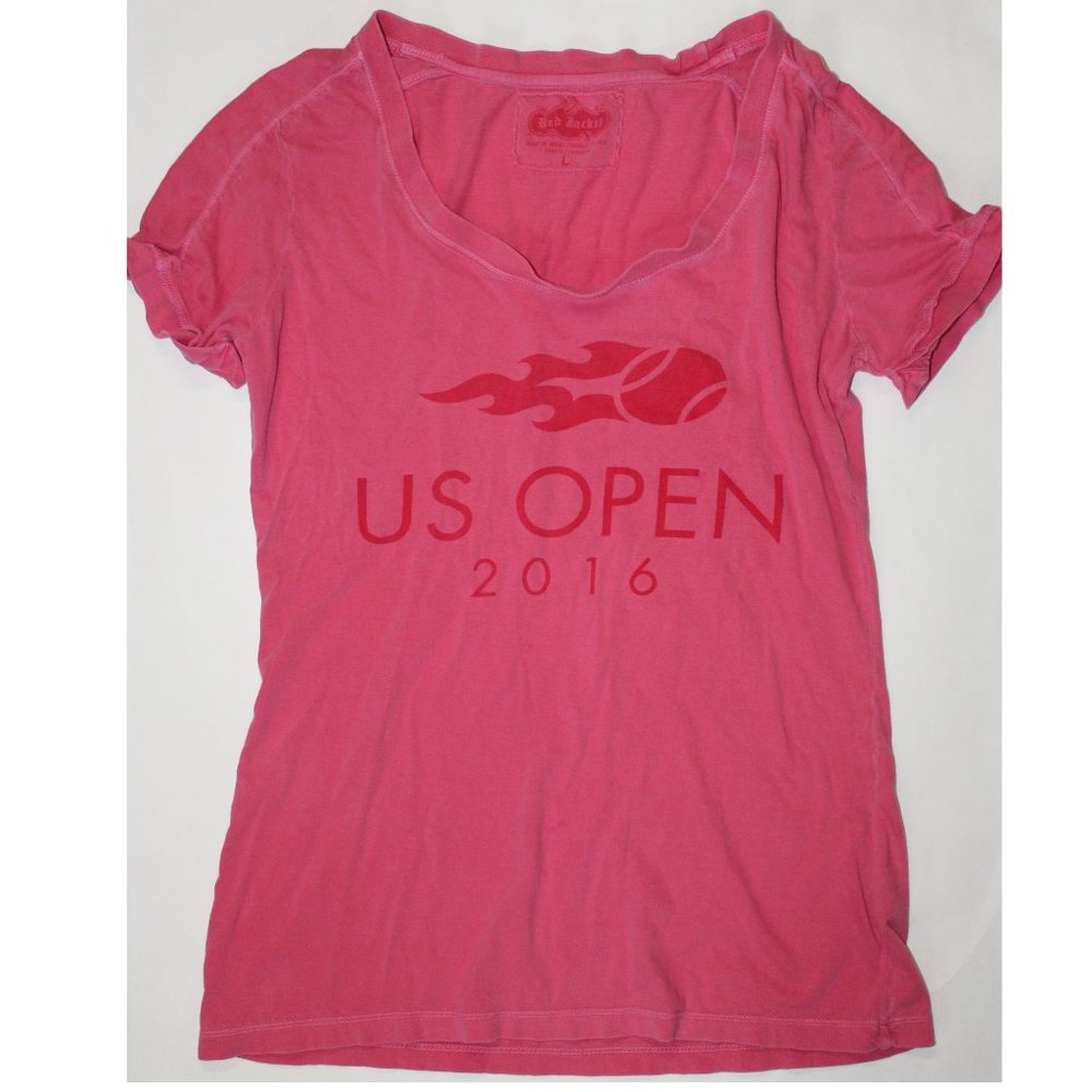 US Open 2016 Women's Juniors Tonalist Cap Sleeve Pink T-Shirt